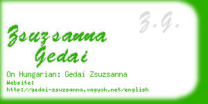 zsuzsanna gedai business card